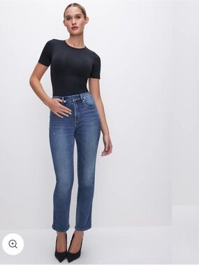 NWT Good American Good Straight Compression Jeans